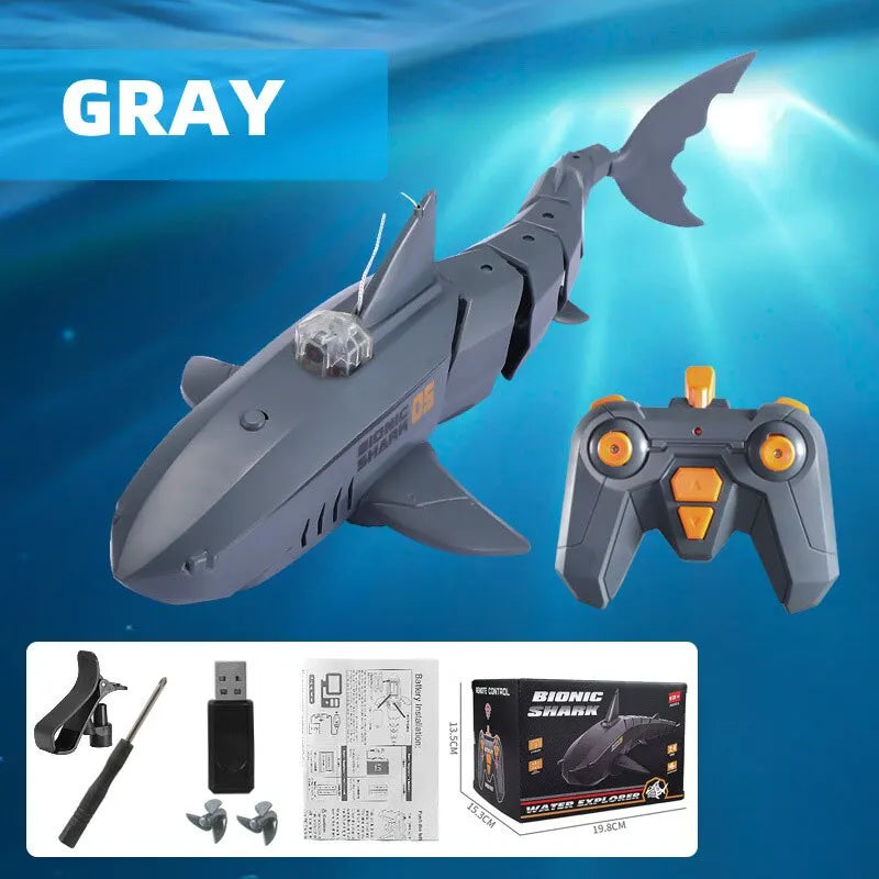 Mobile App Remote Control Camera Shark Charging 2.4G Megalodon Dual Motor Water Swing Acceleration CHILDREN'S Toys