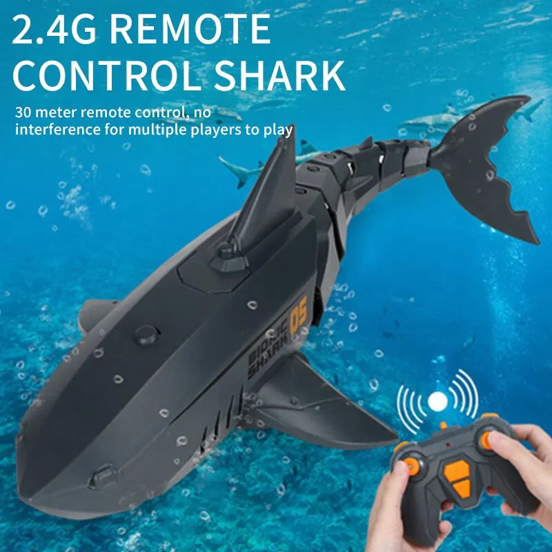 Mobile App Remote Control Camera Shark Charging 2.4G Megalodon Dual Motor Water Swing Acceleration CHILDREN'S Toys