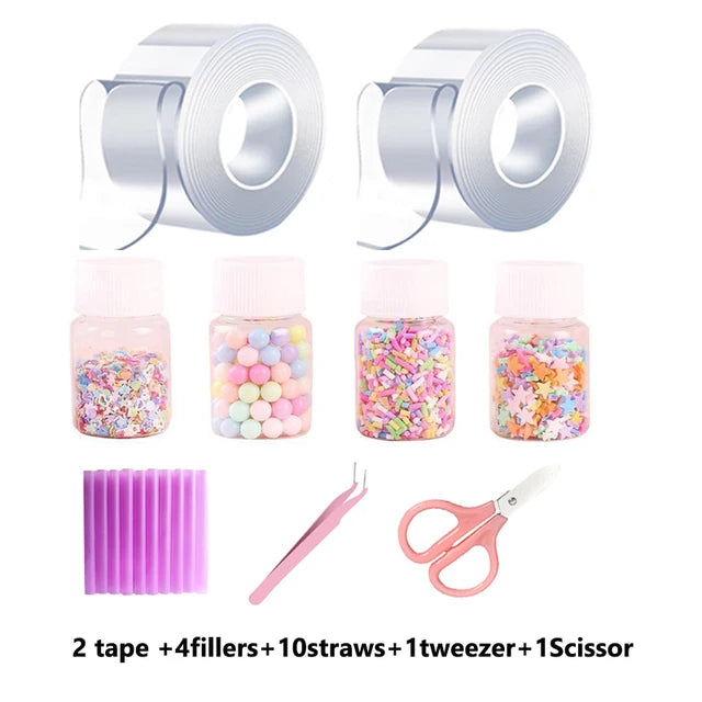 Nano Tape Blowing Bubble Set for Kids