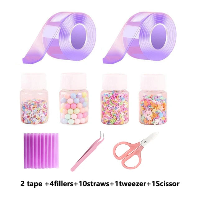 Nano Tape Blowing Bubble Set for Kids