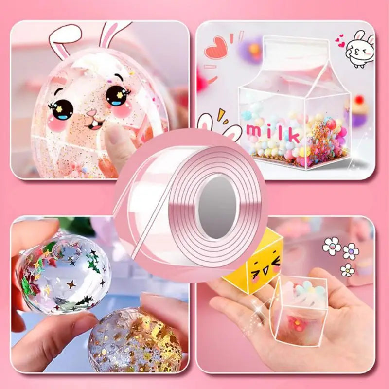 Nano Tape Blowing Bubble Set for Kids