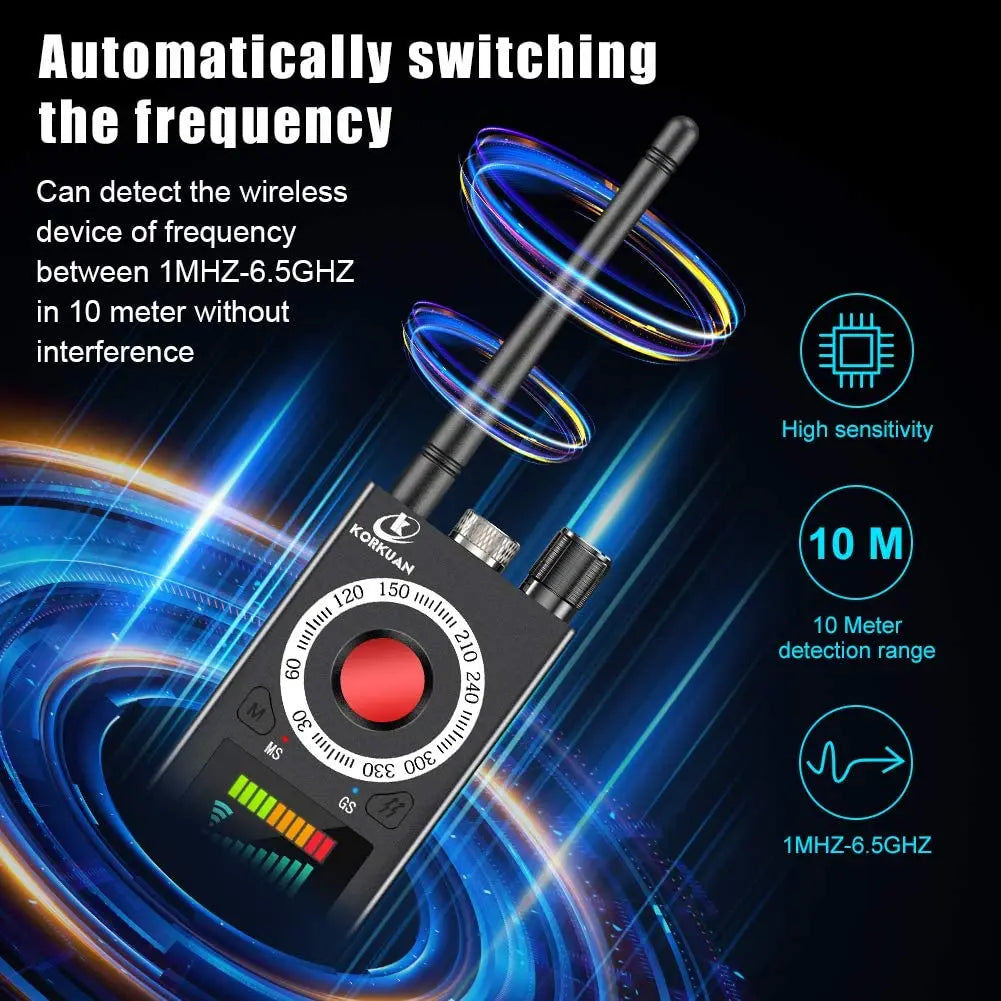 PEGATAH Anti Candid Detector Camera Bug Gadgets Wiretapping Finder GPS Signal lens RF Tracker Detect Multi-function Anti Camera