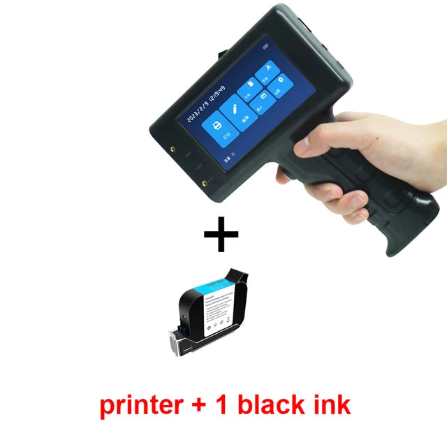 Portable Handheld Inkjet Printer Hand Jet Printer Production Expire Date Serial Number Barcode Label Printer With Permanent Ink