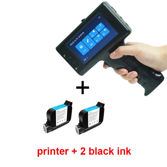 Portable Handheld Inkjet Printer Hand Jet Printer Production Expire Date Serial Number Barcode Label Printer With Permanent Ink