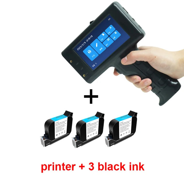 Portable Handheld Inkjet Printer Hand Jet Printer Production Expire Date Serial Number Barcode Label Printer With Permanent Ink