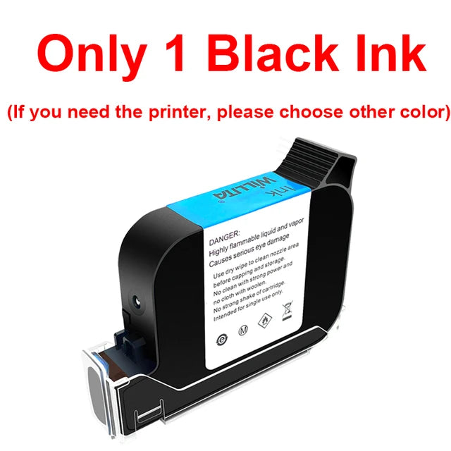 Portable Handheld Inkjet Printer Hand Jet Printer Production Expire Date Serial Number Barcode Label Printer With Permanent Ink