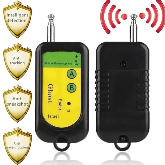 Portable RF Wireless Signal Detector Tracker Mini Camera Finder Full Frequency Check Alarm Device Anti-Spy Radio Wave Detector