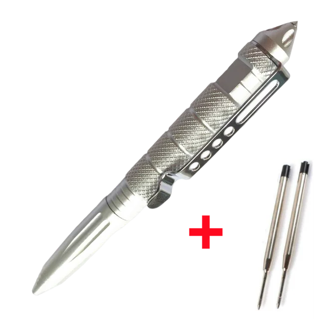 Portable Tactical Pen Self Defense Pen Aviation Aluminum Emergency Glass Breaker Pen Security Protection Survival EDC Multitool