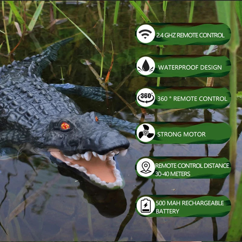 Remote Control Crocodile Waterproof Toy for Summer