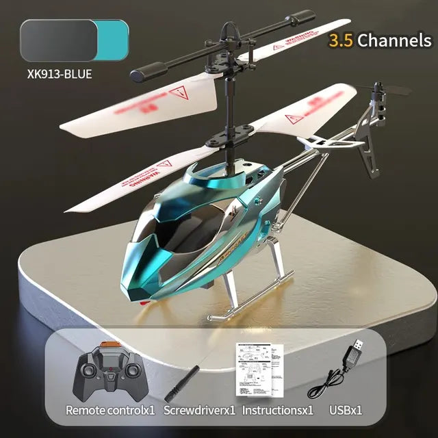 Remote Control Helicopter, Aircraft with Altitude Hold, One Key Take Off/Landing, 3.5 Channel, Gyro Stabilizer