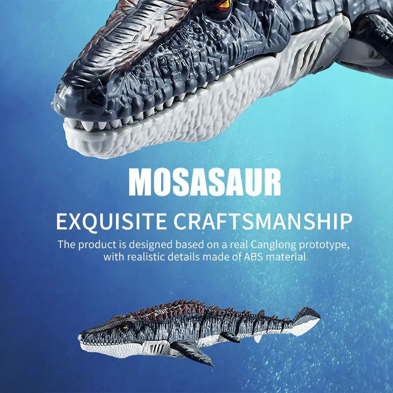 Simulation Dinosaur Water Spray Shark Swinging Mosasaur 2.4G Wireless Charging Remote Control Water Toys for Boys and Children