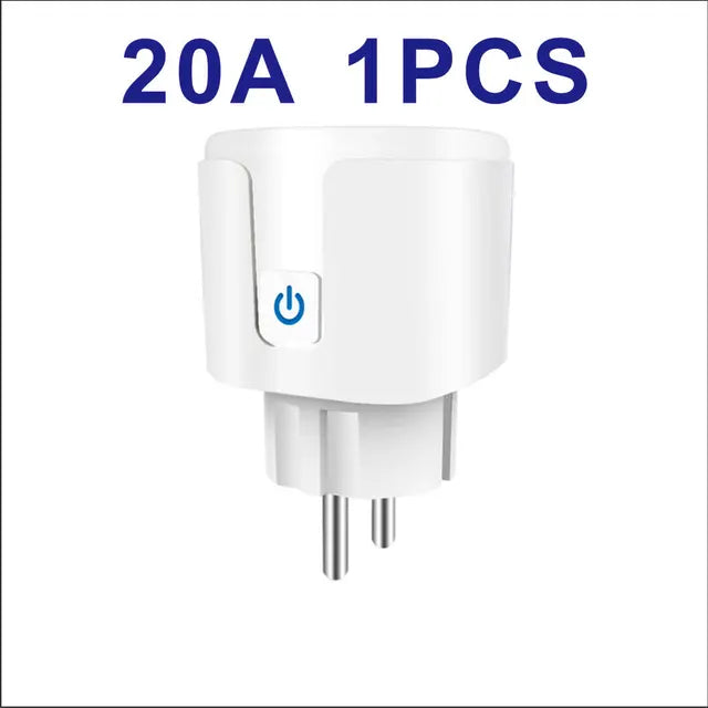 Smart Socket EU 16A/20A AC100-240V Wifi Smart Plug Power Outlet Alexa Google Home Voice Control  Tuya Smart Life APP