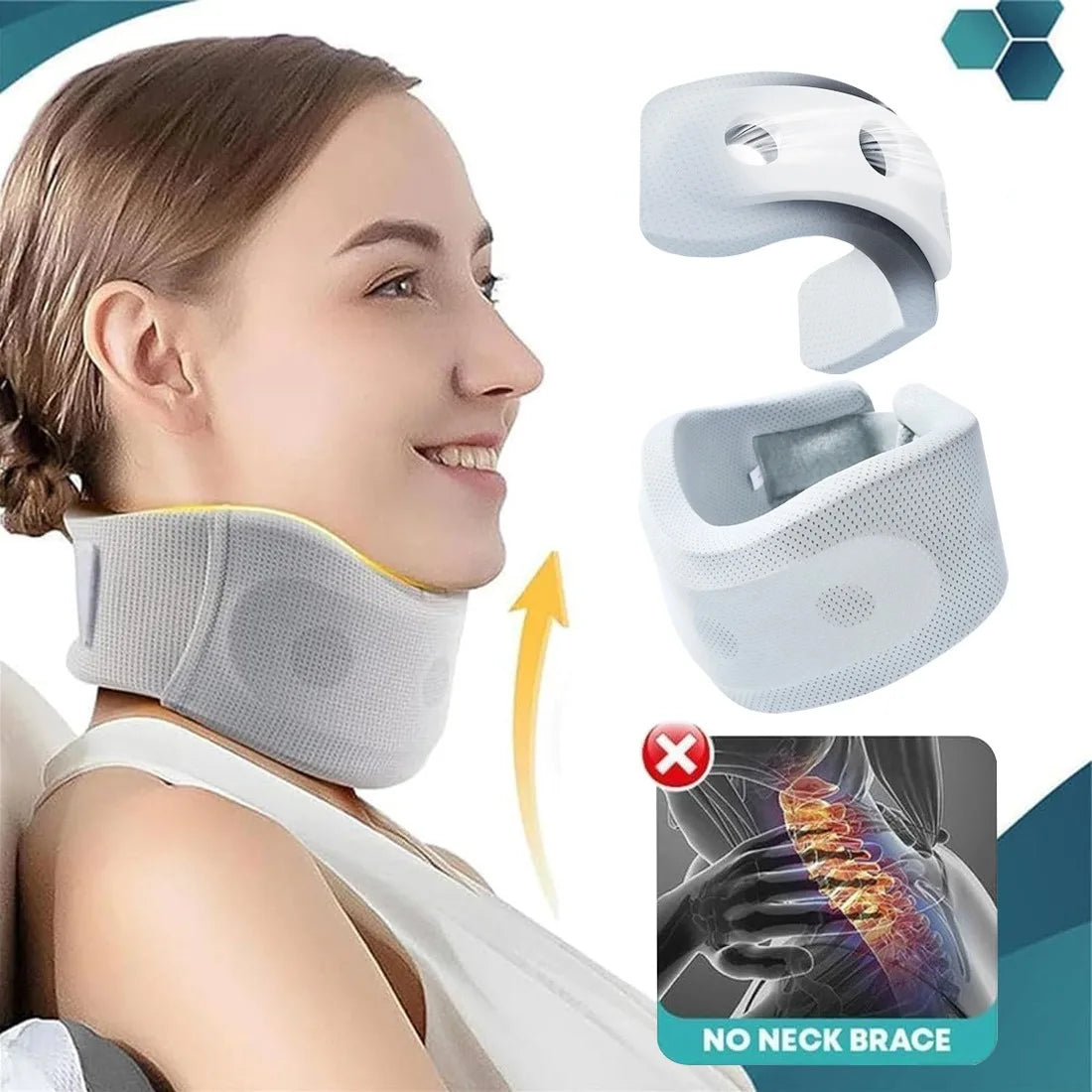 Sponge cervical support soft collar neck brace cervical breathable and comfortable spine support for neck pain and support