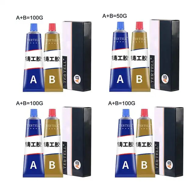 Strong Glue High Strength Metal Cold Welding Glue Magic Repair Casting Adhesive Metal Repair Bonding AB Glue Sealant