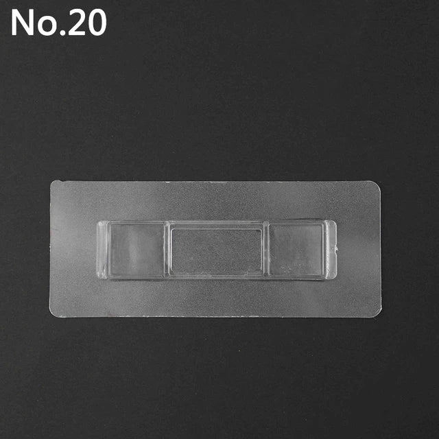 Strong Non Marking Patch Hook Non Punching Shelf Buckle Wall Hanging Transparent Buckle Adhesive Patch Non Nail Auxiliary Patch