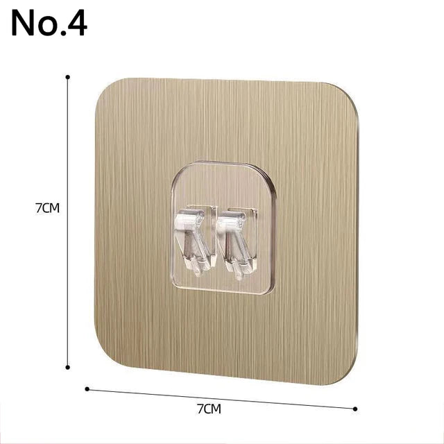 Strong Non Marking Patch Hook Non Punching Shelf Buckle Wall Hanging Transparent Buckle Adhesive Patch Non Nail Auxiliary Patch