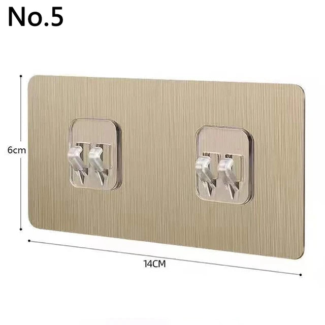 Strong Non Marking Patch Hook Non Punching Shelf Buckle Wall Hanging Transparent Buckle Adhesive Patch Non Nail Auxiliary Patch