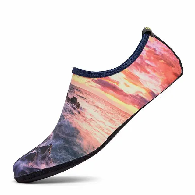 Summer Water Shoes Men Swimming Shoes Aqua Beach Socks Big Plus Size Sneaker For Men Striped Colorful zapatos hombre