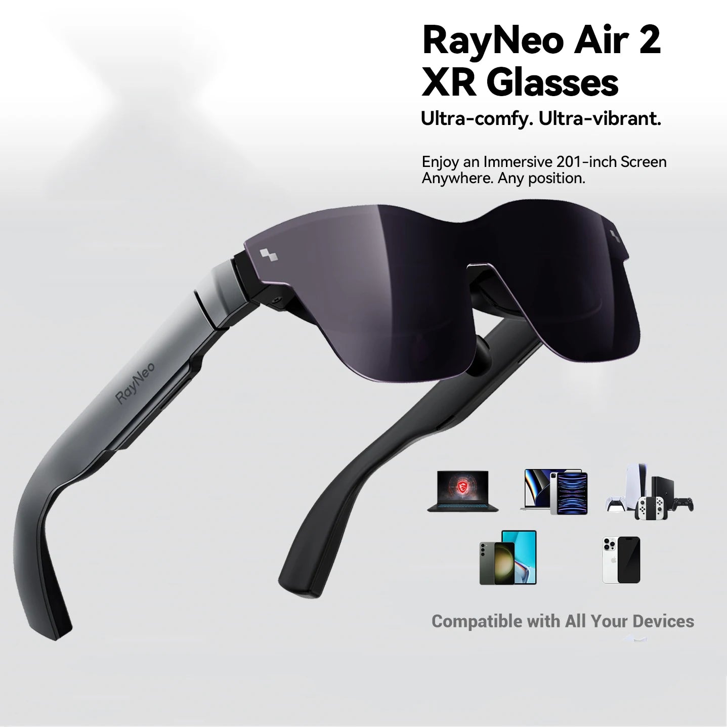 TCL Rayneo Air 2 XR Smart AR Glasses HD Giant Screen Viewing Glasses 1080P 120Hz High Brush Giant Screen VS Xreal Air 2 pro Inmo