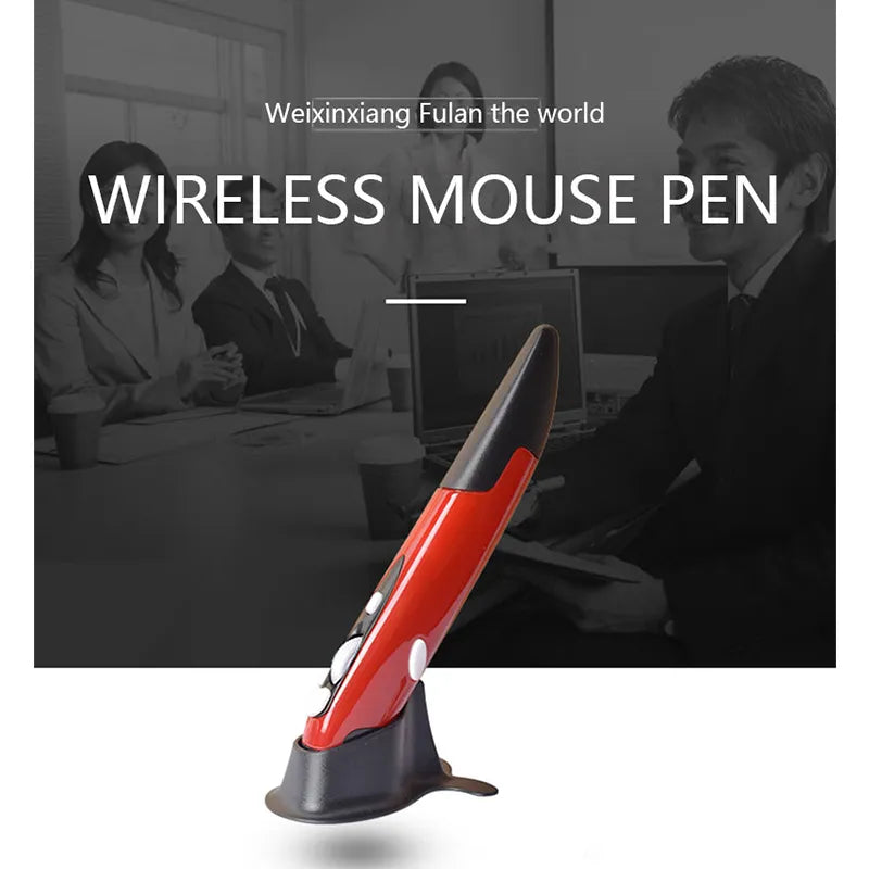 Vertical Pen-Shaped Stylus Battery Mouse Suitable For PC And Laptop Mice