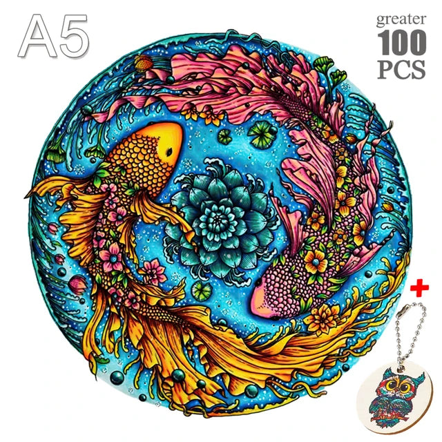 Unique Wooden Jigsaw Puzzles For Adults Kids Wooden Puzzle Educational Toys Gifts Wood DIY Crafts Tree of Life Puzzle Games