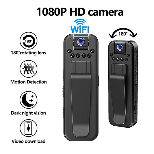 Upgrade WIFI Body Camera HD 1080P Portable Small Digital Video Recorder Police BodyCam Infrared Night Vision Miniature Camcorder